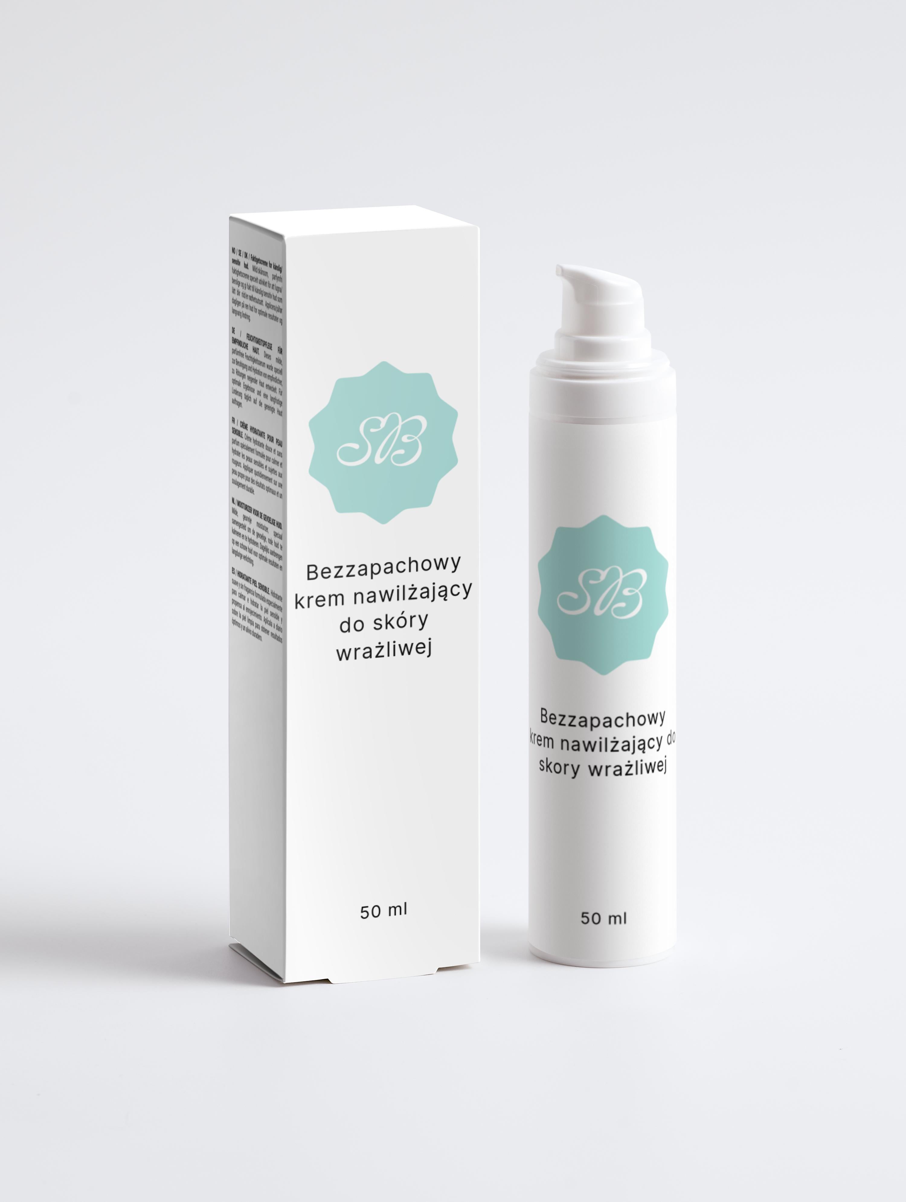 Bezzapachowy krem nawilżający do skóry wrażliwej